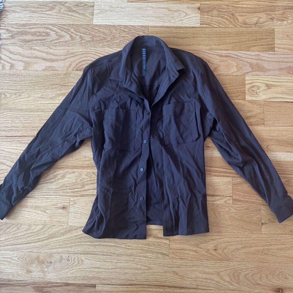 Lululemon Long Sleeve Woven Shirt w/ Pockets (Brown)